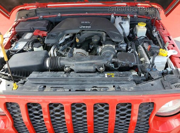1C6HJTAG0LL108335 2020 JEEP GLADIATOR Red Սալոնի հետևի տեսք