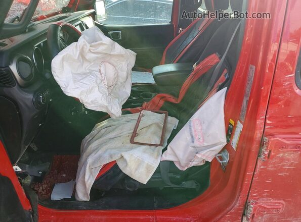 1C6HJTAG0ML514410 2021 JEEP GLADIATOR Red Вид салону спереду