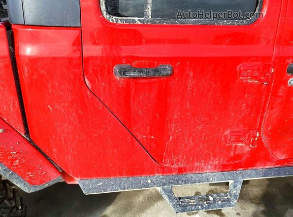 1C6HJTAG0ML514410 2021 JEEP GLADIATOR Red Вид задньої частини салону