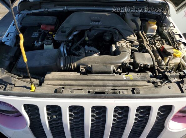 1C6HJTAG1LL131364 2020 JEEP GLADIATOR White Widok wnętrza z tyłu