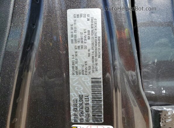 1C6HJTAG1RL124603 2024 JEEP GLADIATOR Серый Вид наклейки с VIN-кодом