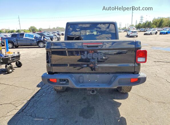 1C6HJTAG2NL140318 2022 JEEP GLADIATOR Black Вид ззаду