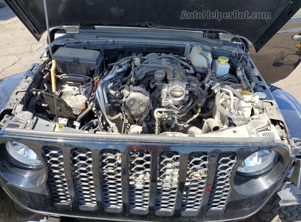1C6HJTAG2NL140318 2022 JEEP GLADIATOR Black Вид задньої частини салону