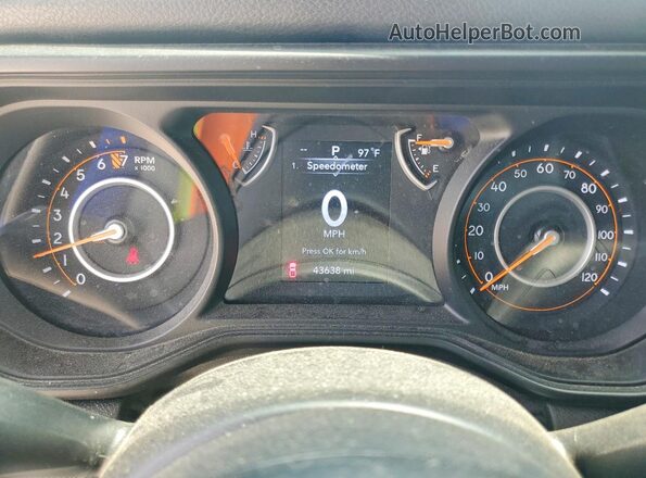 1C6HJTAG2RL123413 2024 JEEP GLADIATOR Gray Вид щитка приладів