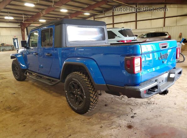 1C6HJTAG3ML546543 2021 JEEP GLADIATOR Blue Trasero izquierdo