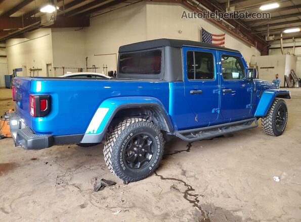 1C6HJTAG3ML546543 2021 JEEP GLADIATOR Blue Trasero derecho