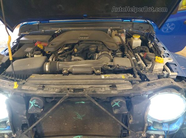 1C6HJTAG3ML546543 2021 JEEP GLADIATOR Blue Vista del compartimento del motor
