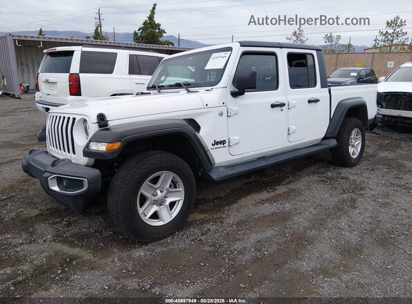 1C6HJTAG4LL192448 2020 JEEP GLADIATOR White Передня ліва чверть