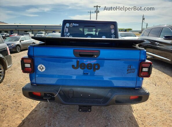 1C6HJTAG4RL111957 2024 JEEP GLADIATOR Blue უკანა ხედი