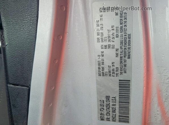 1C6HJTAG5NL124498 2022 JEEP GLADIATOR Silver Widok komory silnika