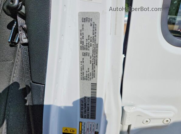 1C6HJTAG6ML516758 2021 JEEP GLADIATOR White VIN კოდის სტიკერის ხედი