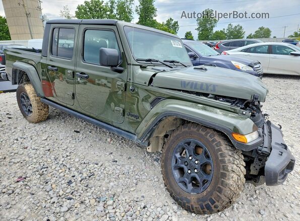 1C6HJTAG6PL544838 2023 JEEP GLADIATOR Green Front right
