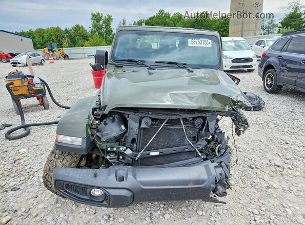 1C6HJTAG6PL544838 2023 JEEP GLADIATOR Green Front view