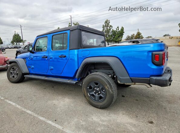 1C6HJTAG6PL559601 2023 JEEP GLADIATOR Синий Задняя левая четверть
