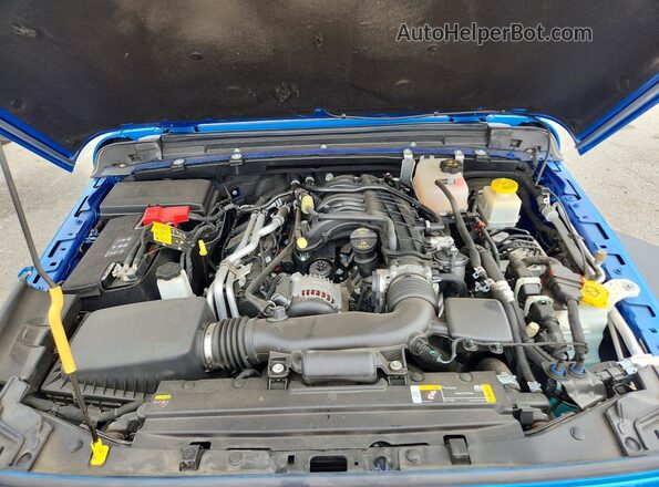 1C6HJTAG6PL559601 2023 JEEP GLADIATOR Синий Вид задней части салона