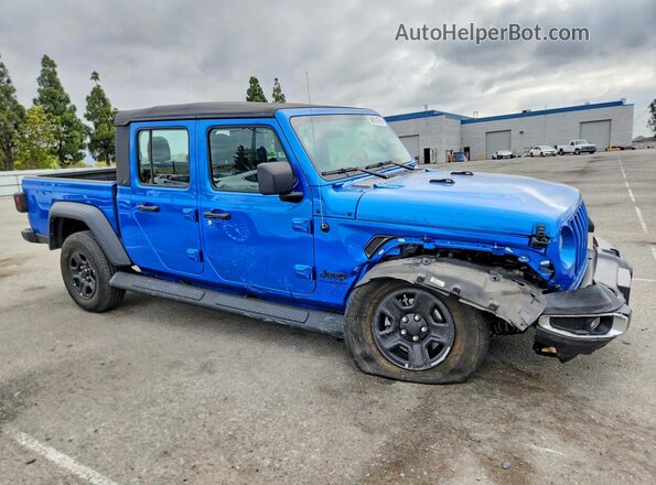1C6HJTAG6PL559601 2023 JEEP GLADIATOR Синий Передняя правая четверть
