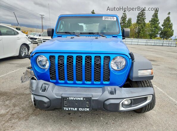 1C6HJTAG6PL559601 2023 JEEP GLADIATOR Синий Вид спереди