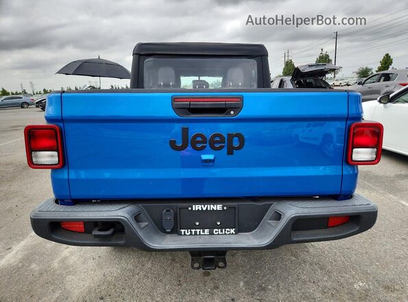 1C6HJTAG6PL559601 2023 JEEP GLADIATOR Синий Вид сзади