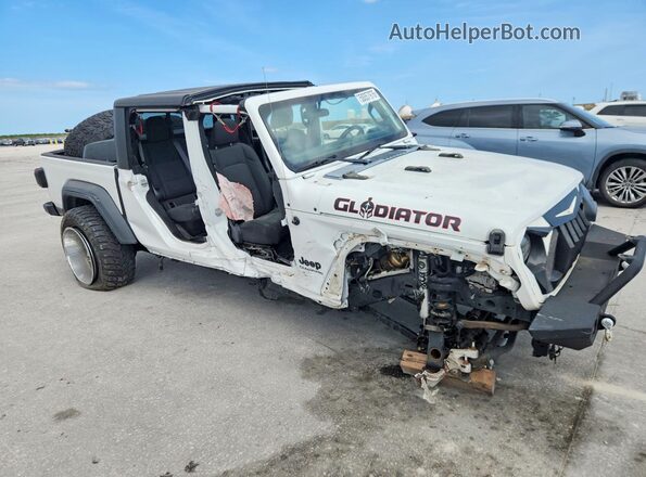 1C6HJTAG7LL186482 2020 JEEP GLADIATOR White Передня права чверть