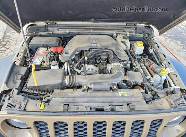 1C6HJTAG8LL173482 2020 JEEP GLADIATOR Tan უკანა სალონის ხედი