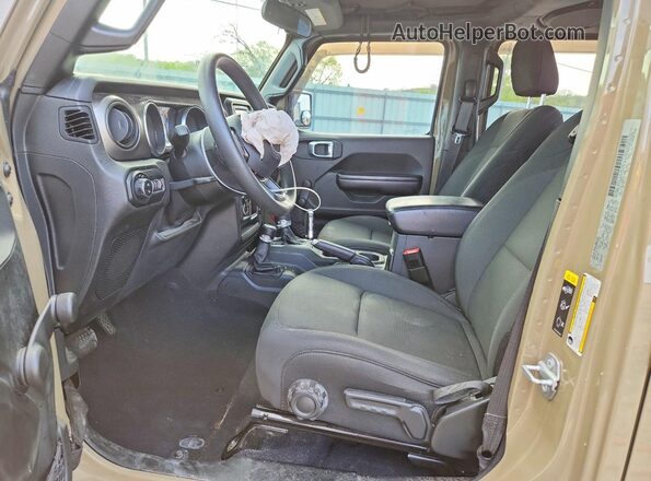 1C6HJTAG8LL173482 2020 JEEP GLADIATOR Tan წინა სალონის ხედი