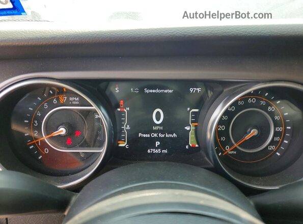 1C6HJTAG8PL577324 2023 JEEP GLADIATOR Black Instrument cluster view