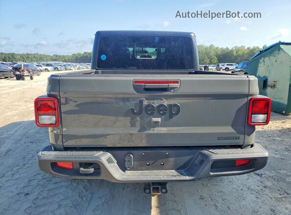 1C6HJTAG9ML542271 2021 JEEP GLADIATOR Gray უკანა ხედი