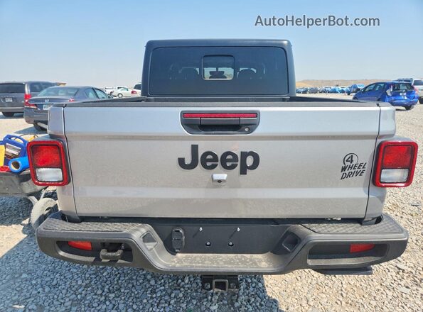 1C6HJTAG9ML550421 2021 JEEP GLADIATOR Silver უკანა ხედი