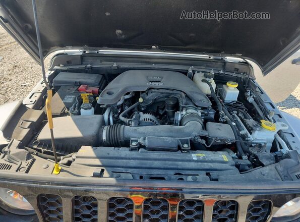 1C6HJTAG9ML550421 2021 JEEP GLADIATOR Silver ძრავის განყოფილების ხედი