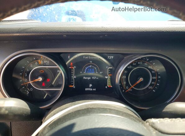 1C6HJTAG9PL517326 2023 JEEP GLADIATOR Blue ხელსაწყოთა პანელის ხედი