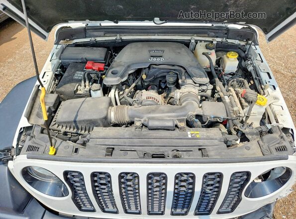1C6HJTAGXLL163990 2020 JEEP GLADIATOR White ძრავის განყოფილების ხედი