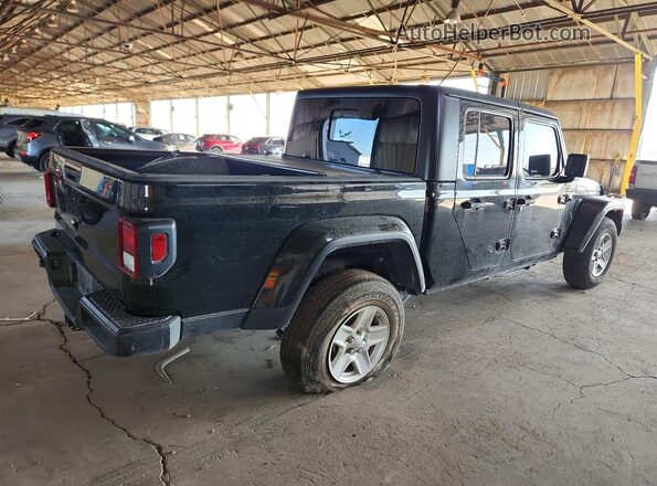 1C6HJTAGXML504581 2021 JEEP GLADIATOR Black Вид ззаду