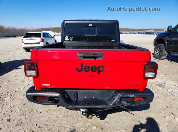 1C6HJTAGXML622727 2021 JEEP GLADIATOR Red უკანა ხედი