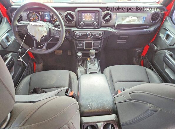 1C6HJTAGXML622727 2021 JEEP GLADIATOR Red წინა პანელის ხედი
