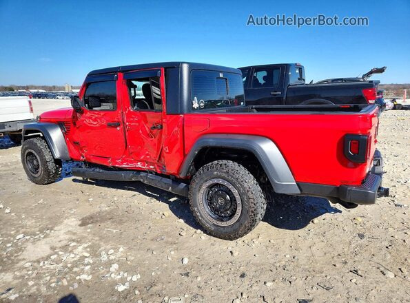 1C6HJTAGXML622727 2021 JEEP GLADIATOR Red უკანა მარცხენა