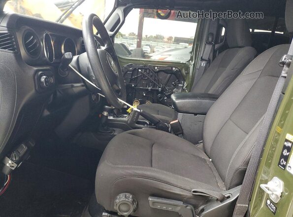 1C6HJTAGXNL157433 2022 JEEP GLADIATOR Green წინა სალონის ხედი