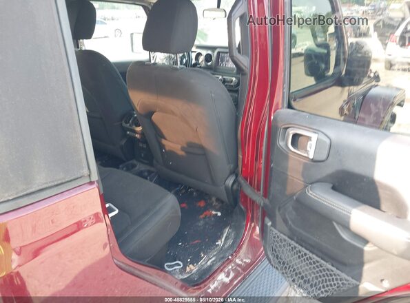 1C6HJTFG1ML545769 2021 JEEP GLADIATOR Burgundy Widok naklejki z numerem VIN