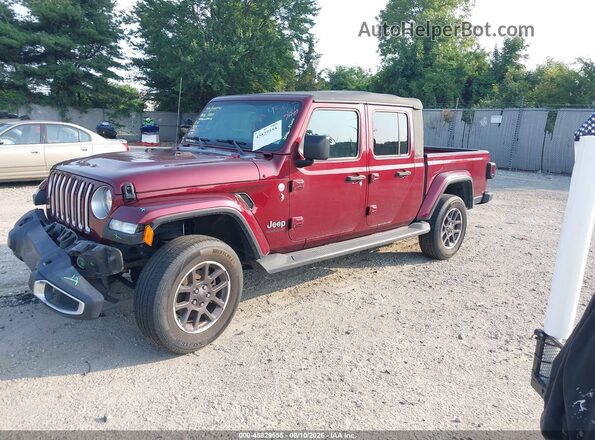 1C6HJTFG1ML545769 2021 JEEP GLADIATOR Burgundy Przód lewy