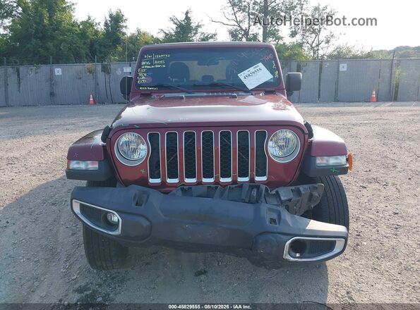 1C6HJTFG1ML545769 2021 JEEP GLADIATOR Burgundy Widok zestawu wskaźników