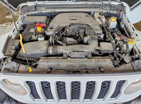 1C6HJTFG1ML618879 2021 JEEP GLADIATOR White Widok wnętrza z tyłu