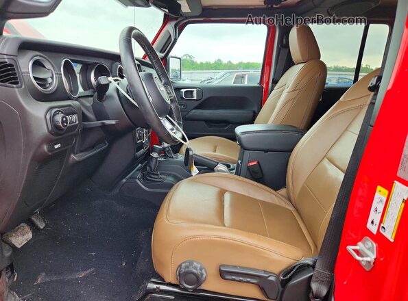 1C6HJTFG6LL122734 2020 JEEP GLADIATOR Red Widok wnętrza z przodu