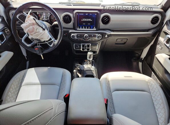 1C6HJTFG7NL114371 2022 JEEP GLADIATOR White Առջևի վահանակի տեսք