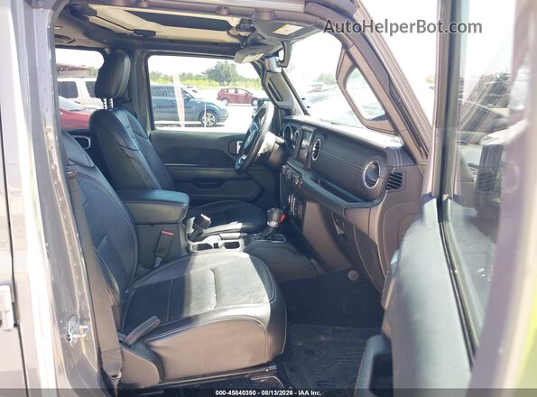 1C6HJTFGXML581721 2021 JEEP GLADIATOR Gray Widok wnętrza z przodu