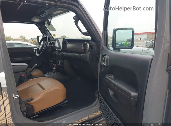 1C6JJTAG2LL216683 2020 JEEP GLADIATOR Gray წინა სალონის ხედი