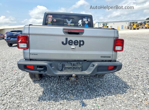 1C6JJTAG4LL128704 2020 JEEP GLADIATOR Silver უკანა ხედი