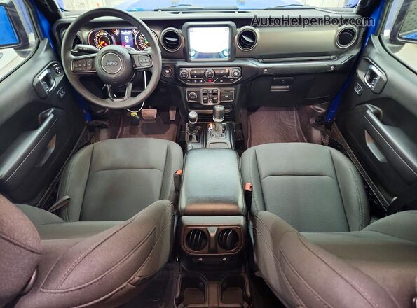 1C6JJTAG4PL577225 2023 JEEP GLADIATOR Blue Widok deski rozdzielczej