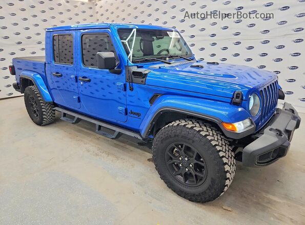 1C6JJTAG4PL577225 2023 JEEP GLADIATOR Blue Przód prawy