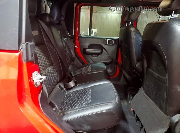 1C6JJTAG5LL177586 2020 JEEP GLADIATOR Red Rear seats view