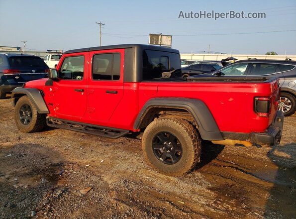 1C6JJTAG6LL125061 2020 JEEP GLADIATOR Red Trasero izquierdo