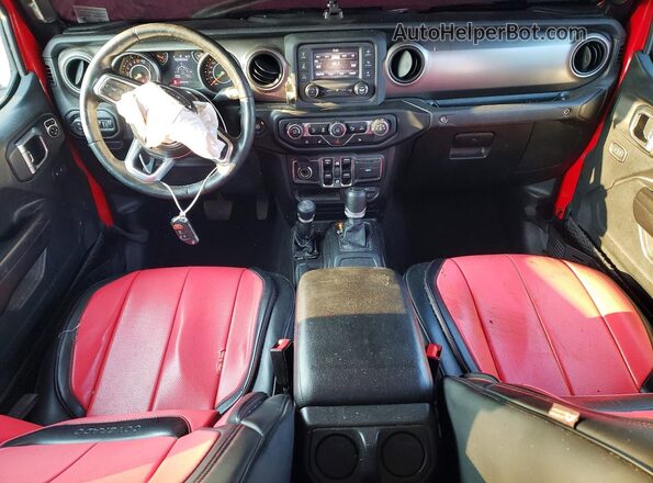 1C6JJTAG6LL125061 2020 JEEP GLADIATOR Red Vista del salpicadero